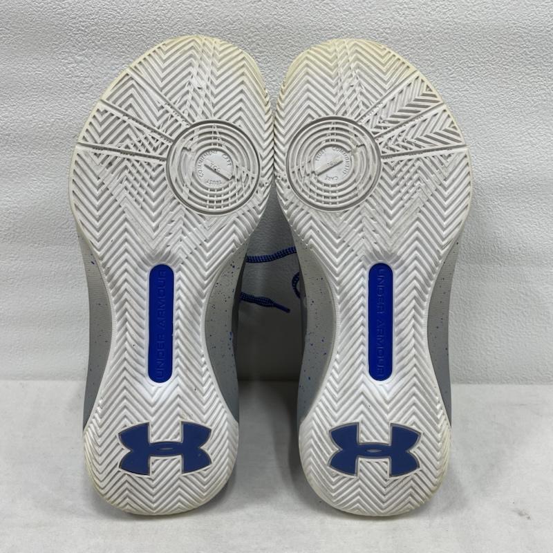 アンダーアーマー UNDER ARMOUR スニーカー スニーカー バスケットボール シューズ Curry 3zer0 ハイカット チームロイヤル 25.0cm ロゴ、文字 青 / ブルー / blue X 灰 / グレー / gray メンズ USED 古着 中古 50144728