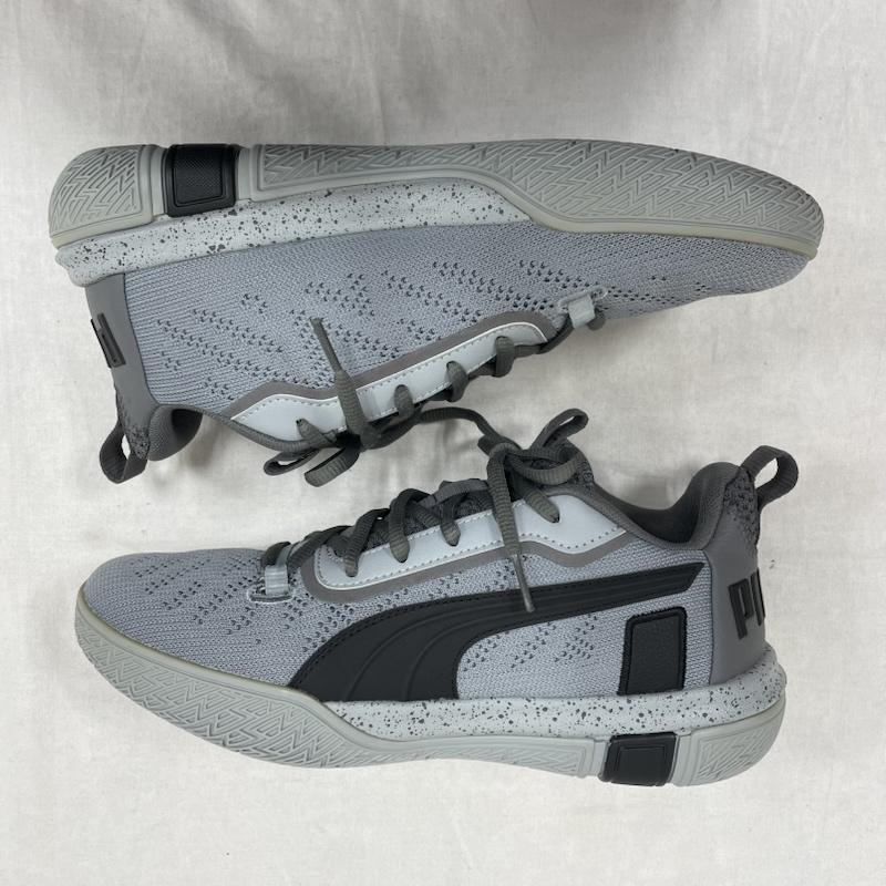 プーマ PUMA スニーカー スニーカー バスケットボール シューズ レガシー ローカット 25.0cm ロゴ、文字 灰 / グレー / gray X ダークグレー / ダークグレー / X 黒 / ブラック / black メンズ USED 古着 中古 50144729