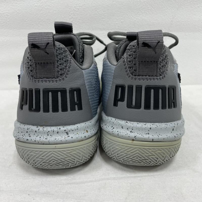 プーマ PUMA スニーカー スニーカー バスケットボール シューズ レガシー ローカット 25.0cm ロゴ、文字 灰 / グレー / gray X ダークグレー / ダークグレー / X 黒 / ブラック / black メンズ USED 古着 中古 50144729