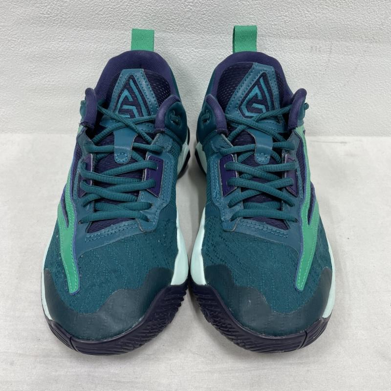 ナイキ NIKE スニーカー スニーカー バスケットボール シューズ ヤニス イモータリティDZ7534-301 25.0cm ロゴ、文字 緑 / グリーン / green X 紫 / パープル / purple X 水色 / ライトブルー / メンズ USED 古着 中古 50144730