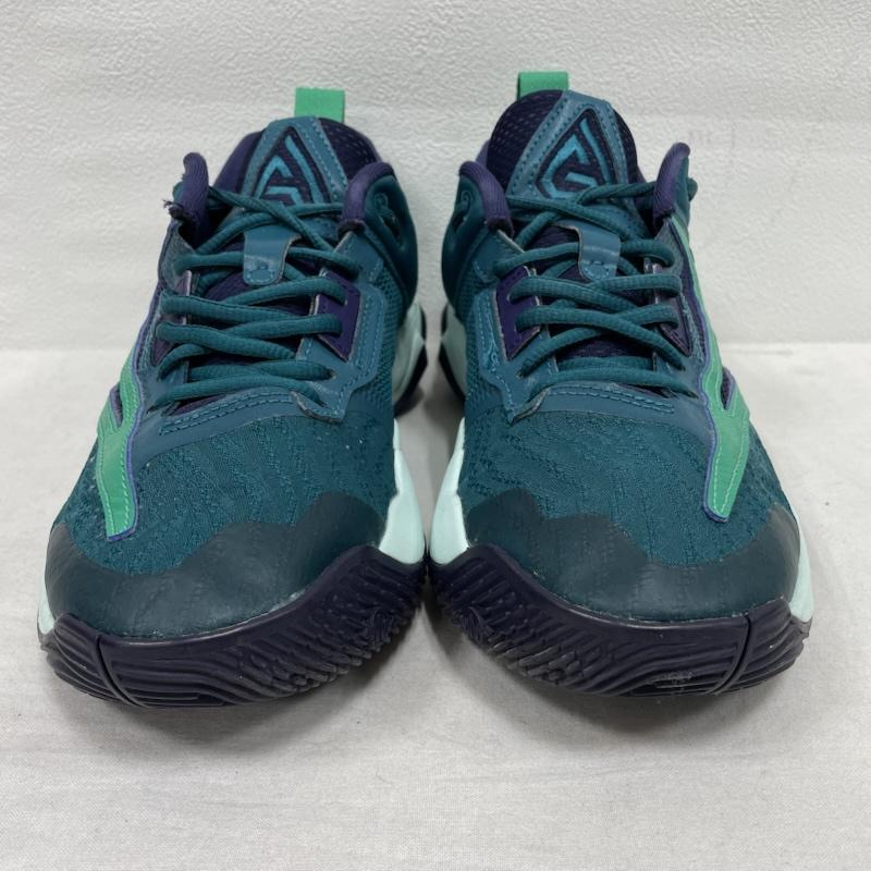 ナイキ NIKE スニーカー スニーカー バスケットボール シューズ ヤニス イモータリティDZ7534-301 25.0cm ロゴ、文字 緑 / グリーン / green X 紫 / パープル / purple X 水色 / ライトブルー / メンズ USED 古着 中古 50144730