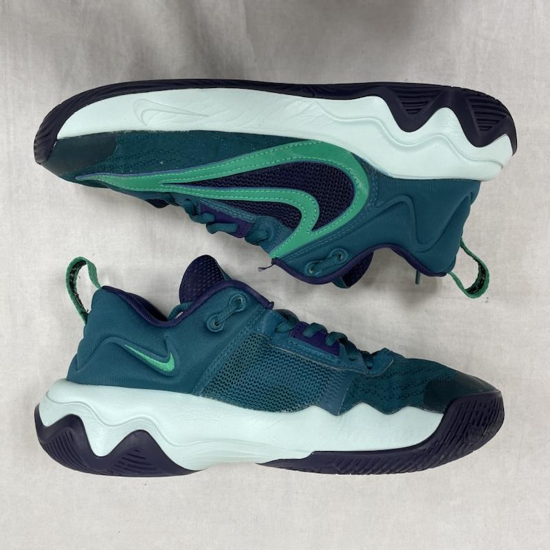 ナイキ NIKE スニーカー スニーカー バスケットボール シューズ ヤニス イモータリティDZ7534-301 25.0cm ロゴ、文字 緑 / グリーン / green X 紫 / パープル / purple X 水色 / ライトブルー / メンズ USED 古着 中古 50144730