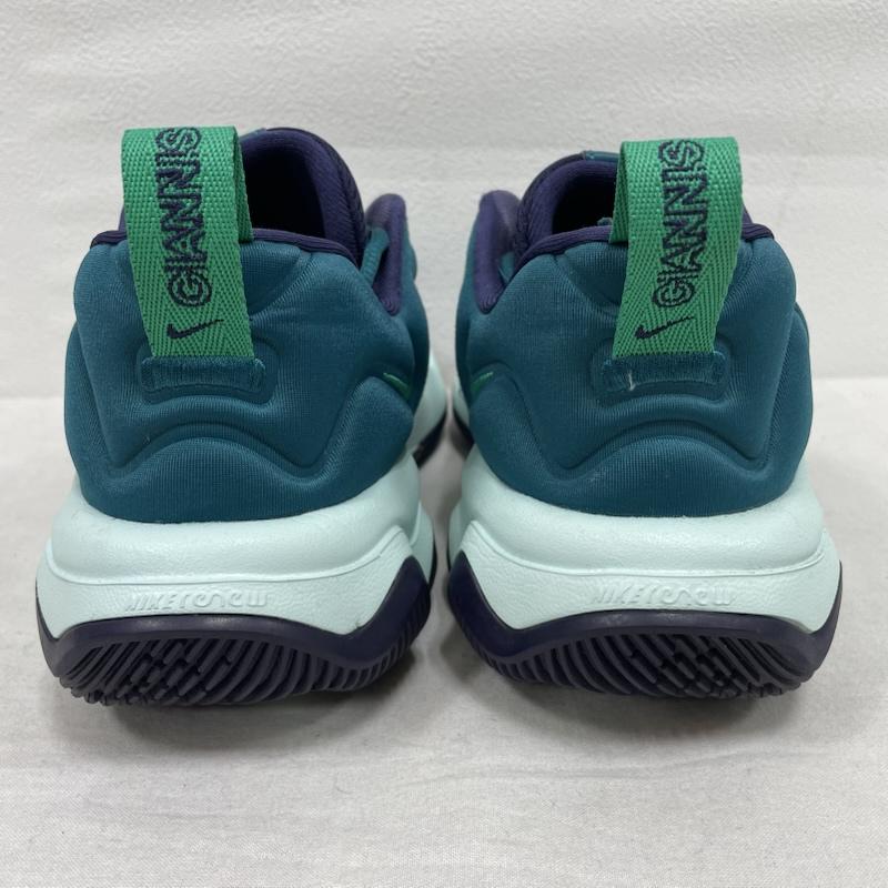 ナイキ NIKE スニーカー スニーカー バスケットボール シューズ ヤニス イモータリティDZ7534-301 25.0cm ロゴ、文字 緑 / グリーン / green X 紫 / パープル / purple X 水色 / ライトブルー / メンズ USED 古着 中古 50144730
