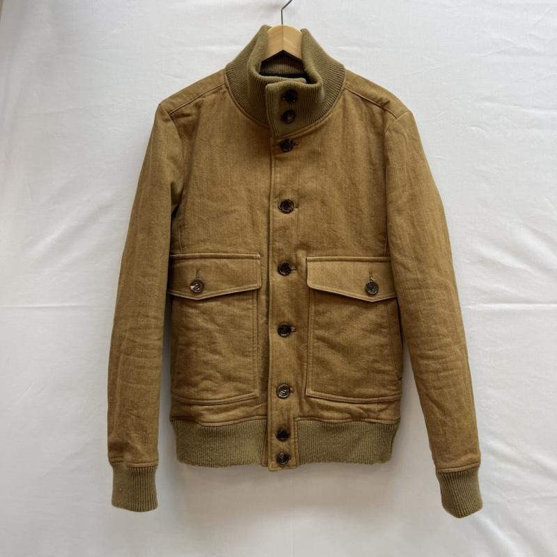 エーケーエム AKM ジャケット、上着 ジャンパー、ブルゾン valstarino Zimbabwe denim Thermore ストレッチ デニム バルスタリーノ ジャケット L ベージュ / ベージュ / beige X 茶 / ブラウン / brown メンズ USED 古着 中古 50144768