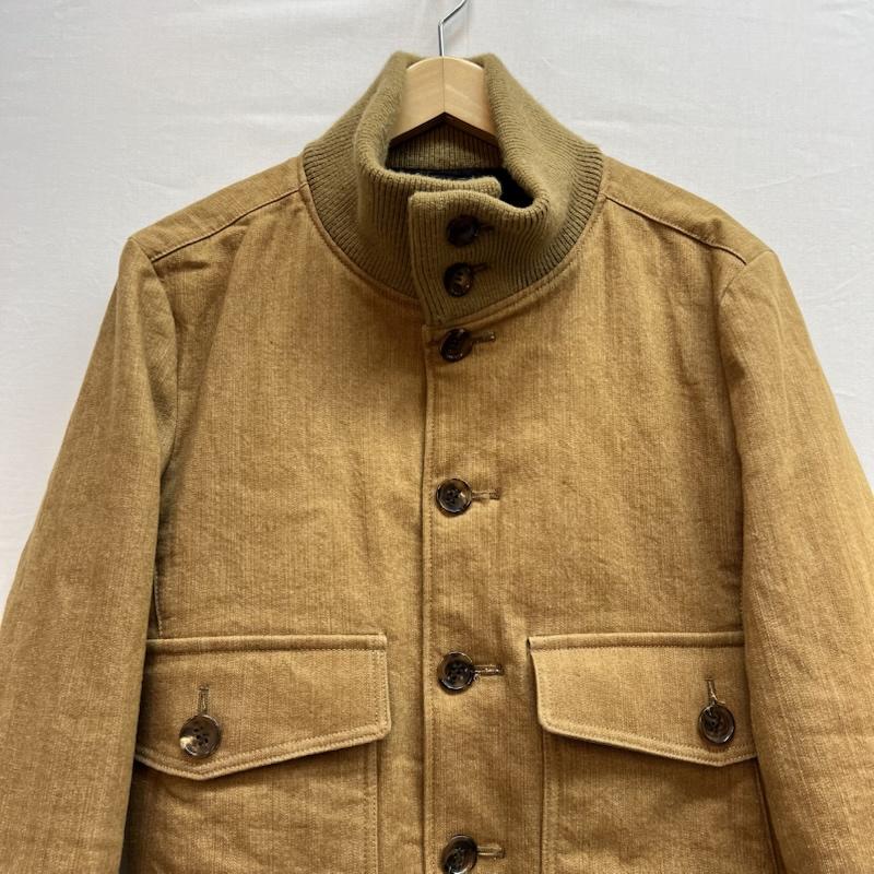 エーケーエム AKM ジャケット、上着 ジャンパー、ブルゾン valstarino Zimbabwe denim Thermore ストレッチ デニム バルスタリーノ ジャケット L ベージュ / ベージュ / beige X 茶 / ブラウン / brown メンズ USED 古着 中古 50144768