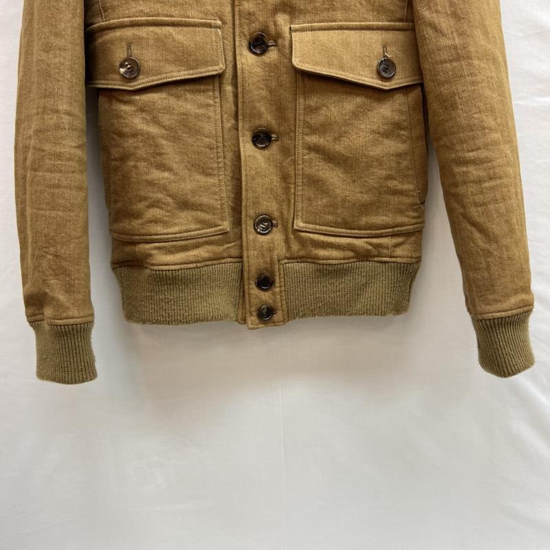 エーケーエム AKM ジャケット、上着 ジャンパー、ブルゾン valstarino Zimbabwe denim Thermore ストレッチ デニム バルスタリーノ ジャケット L ベージュ / ベージュ / beige X 茶 / ブラウン / brown メンズ USED 古着 中古 50144768