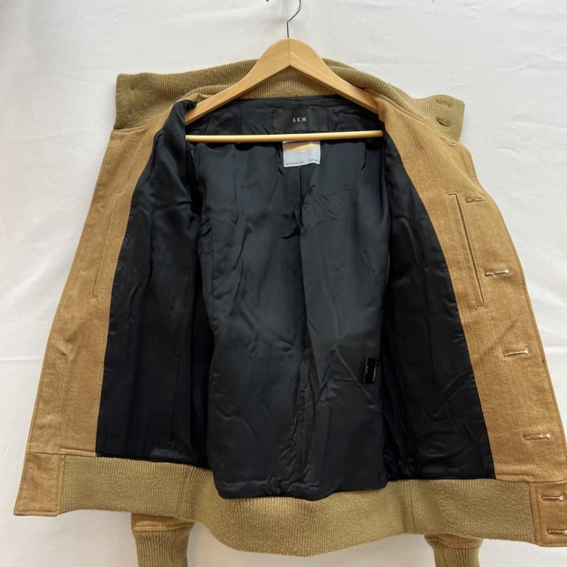 エーケーエム AKM ジャケット、上着 ジャンパー、ブルゾン valstarino Zimbabwe denim Thermore ストレッチ デニム バルスタリーノ ジャケット L ベージュ / ベージュ / beige X 茶 / ブラウン / brown メンズ USED 古着 中古 50144768