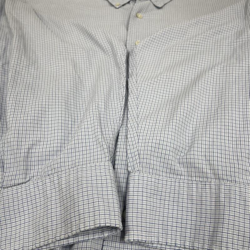 ラルフローレン RALPHLAUREN シャツ、ブラウス 長袖 MARLOWE 長袖 ボタンダウン シャツ ブラウス Shirt ロングスリーブ ポニーロゴ ワンポイント 刺繍 チェック柄 XXL チェック X ロゴ、文字 X ワンポイント X 刺繍 青 / ブルー / blue X 白 / ホワイト / white X 水色 / ライトブルー / メンズ USED 古着 中古 50144812