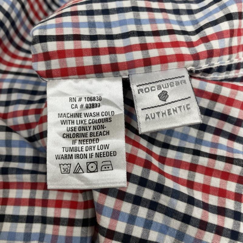 ロカウェア ROCAWEAR シャツ、ブラウス 長袖 長袖 シャツ ブラウス Shirt ロングスリーブ 胸ポケット ボタン チェック柄 ロゴ 刺繍 XXL チェック X ロゴ、文字 X 刺繍 マルチカラー / マルチカラー / multicolor メンズ USED 古着 中古 50144815