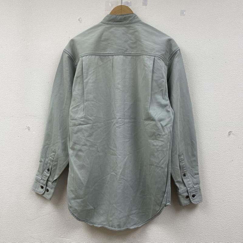 ギャップ GAP シャツ、ブラウス 長袖 90s OLD GAP 長袖 シャツ ブラウス ボタン バンドカラー S 無地 水色 / ライトブルー / メンズ USED 古着 中古 50144827