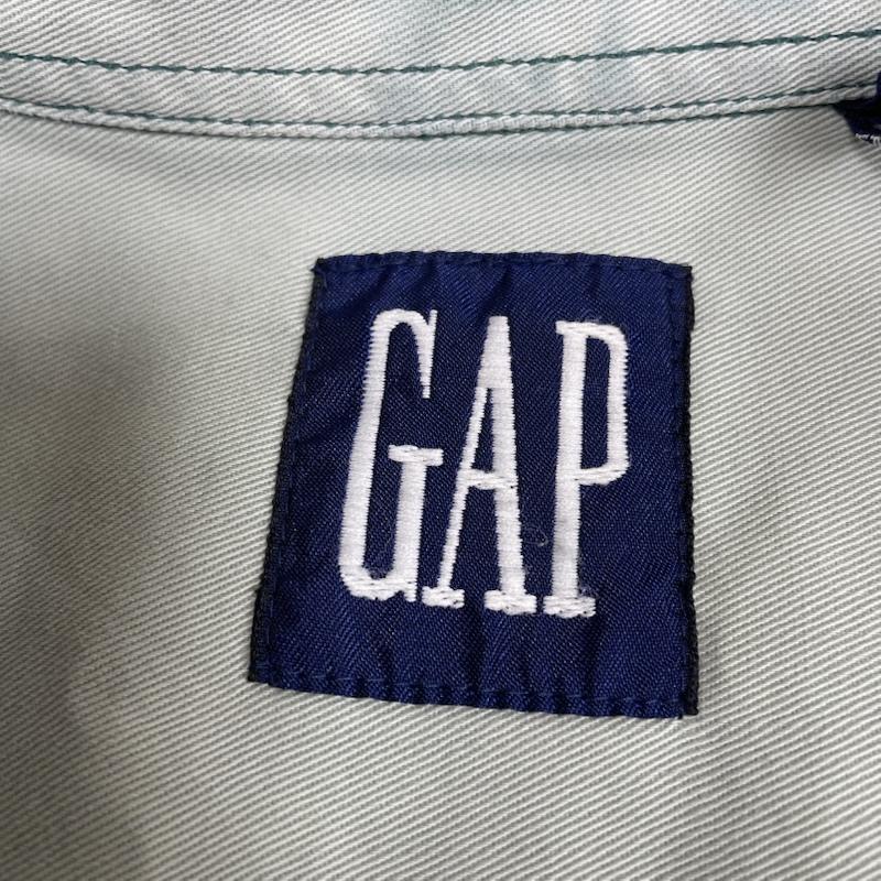ギャップ GAP シャツ、ブラウス 長袖 90s OLD GAP 長袖 シャツ ブラウス ボタン バンドカラー S 無地 水色 / ライトブルー / メンズ USED 古着 中古 50144827