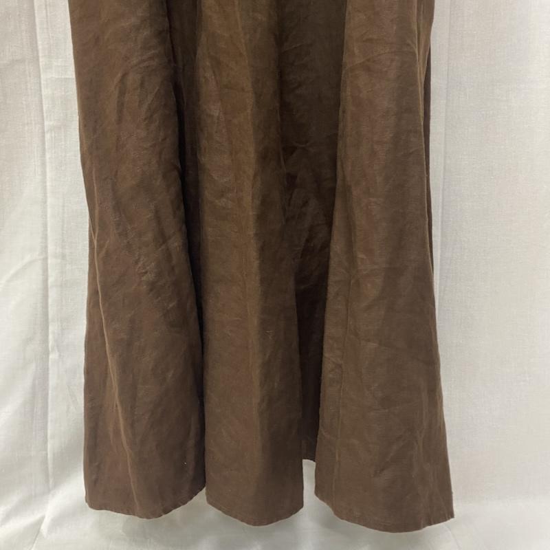カグレ かぐれ ワンピース ロングスカート GA35-26M018 リネンキャミワンピース Aライン brown FREE FREE 無地 茶 / ブラウン / brown レディース USED 古着 中古 50144836