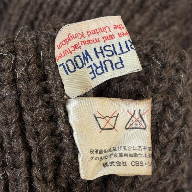 ブラックシープ Black Sheep ニット、セーター 長袖 UK イギリス グレートブリテン製 ショルダー エルボー パッチ クルーネック ニット セーター 38 メンズ USED 古着 中古 50144841