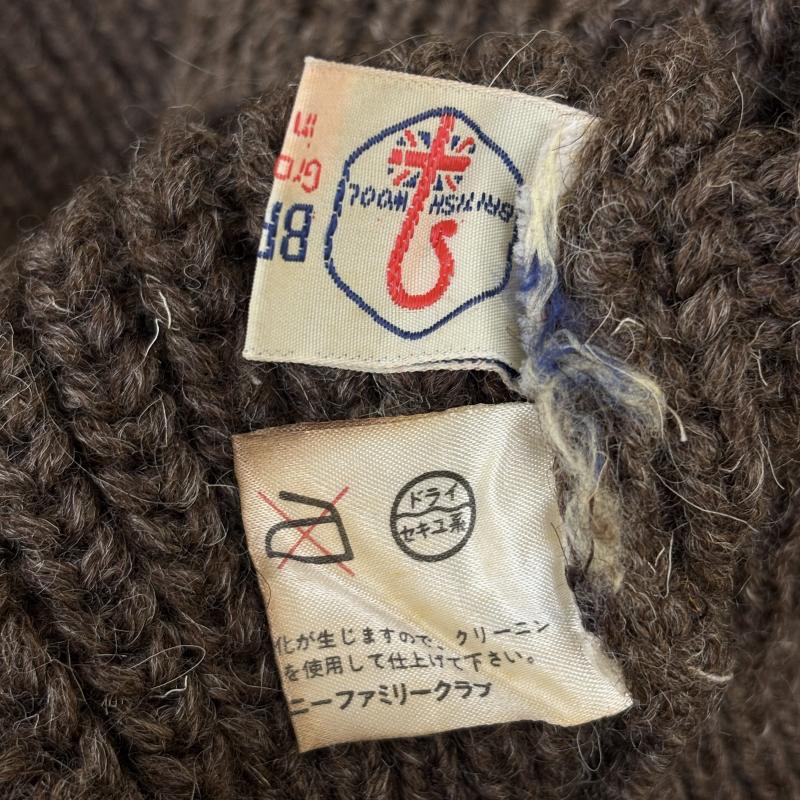 ブラックシープ Black Sheep ニット、セーター 長袖 UK イギリス グレートブリテン製 ショルダー エルボー パッチ クルーネック ニット セーター 38 メンズ USED 古着 中古 50144841