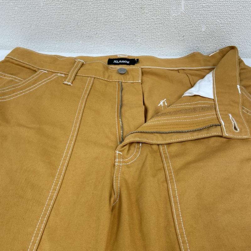 エクストララージ XLARGE パンツ ワークパンツ、ペインターパンツ 19AW STITCH PAINTER PANT ワーク ステッチ ペインター パンツ 01194602 34インチ ロゴ、文字 X 刺繍 マスタード / マスタード / メンズ USED 古着 中古 50144864