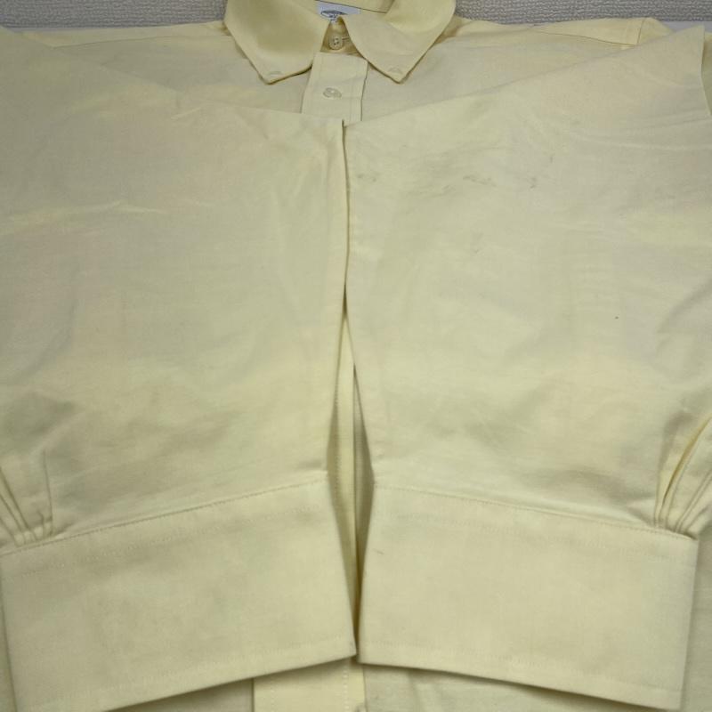 ブルックス ブラザーズ BROOKS BROTHERS シャツ、ブラウス 長袖 1818 長袖 ボタンダウン シャツ ブラウス 胸ポケット 無地 サイズ17-34 - 無地 黄 / イエロー / yellow メンズ USED 古着 中古 50144873