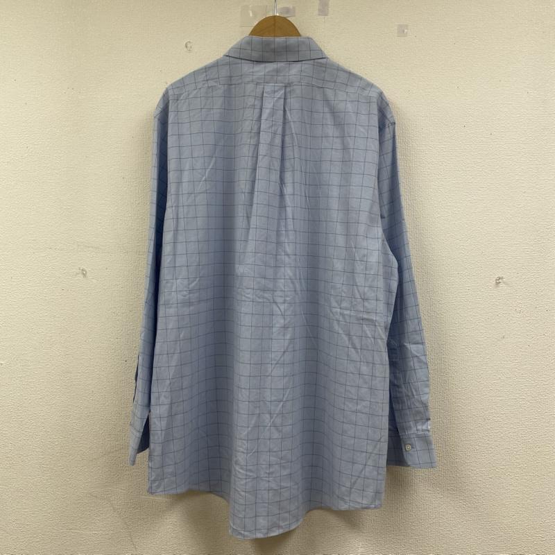 ブルックス ブラザーズ BROOKS BROTHERS シャツ、ブラウス 長袖 1818 長袖 シャツ ブラウス 胸ポケット ボタン チェック柄 サイズ18-35 - チェック 水色 / ライトブルー / メンズ USED 古着 中古 50144879