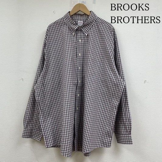 ブルックス ブラザーズ BROOKS BROTHERS シャツ、ブラウス 長袖 346 ボタンダウン チェック柄 長袖 シャツ 胸ポケット ボタン XXL チェック マルチカラー / マルチカラー / multicolor メンズ USED 古着 中古 50144887