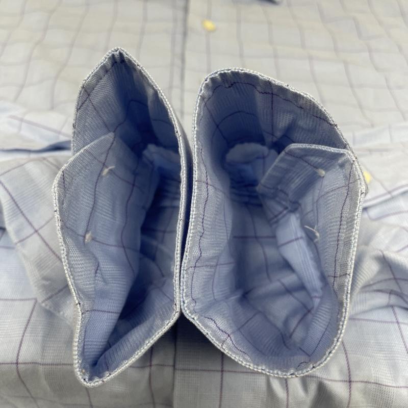 ブルックス ブラザーズ BROOKS BROTHERS シャツ、ブラウス 長袖 REGENT 1818 長袖 シャツ ブラウス チェック柄 サイズ16 1/2-4/5 - チェック 水色 / ライトブルー / メンズ USED 古着 中古 50144890