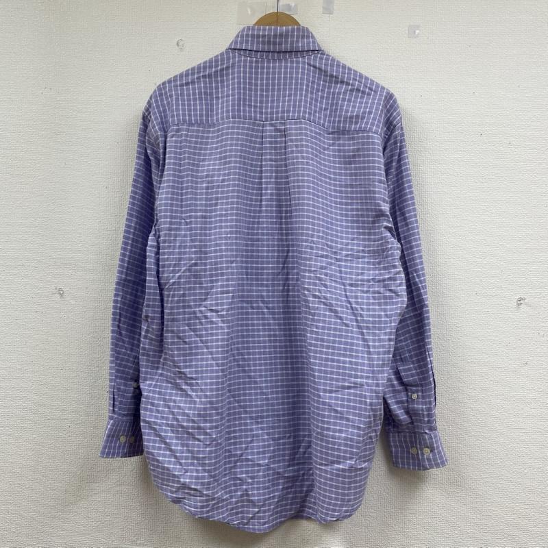 ブルックス ブラザーズ BROOKS BROTHERS シャツ、ブラウス 長袖 長袖 シャツ ブラウス Shirt ロングスリーブ 胸ポケット ボタンダウン チェック S チェック 紫 / パープル / purple メンズ USED 古着 中古 50144892