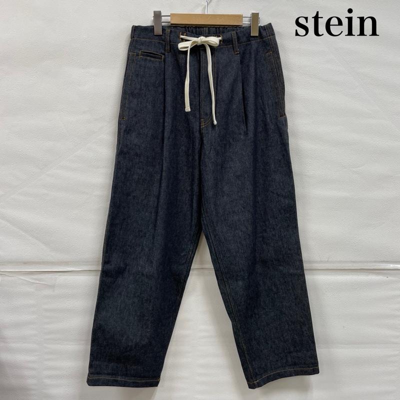 シュタイン stein パンツ デニム、ジーンズ CASHMERE DENIM EASY WAIST TROUSERS カシミヤ ワイド テーパード ST.359-1 S 無地 インディゴ / インディゴ / Indigo メンズ USED 古着 中古 50144946