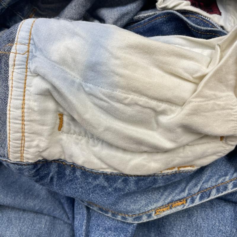 フィッチェ FICCE パンツ デニム、ジーンズ FICCE JEANS ヨシユキ コニシ ドン小西 ワイド デニム パンツ ペインターパンツ L 無地 インディゴ / インディゴ / Indigo メンズ USED 古着 中古 50145014