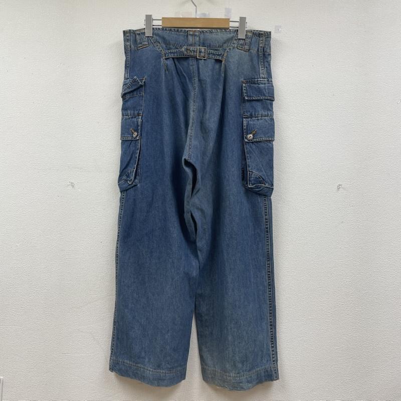 フィッチェ FICCE パンツ デニム、ジーンズ FICCE JEANS ヨシユキ コニシ ドン小西 ワイド デニム パンツ ペインターパンツ L 無地 インディゴ / インディゴ / Indigo メンズ USED 古着 中古 50145014