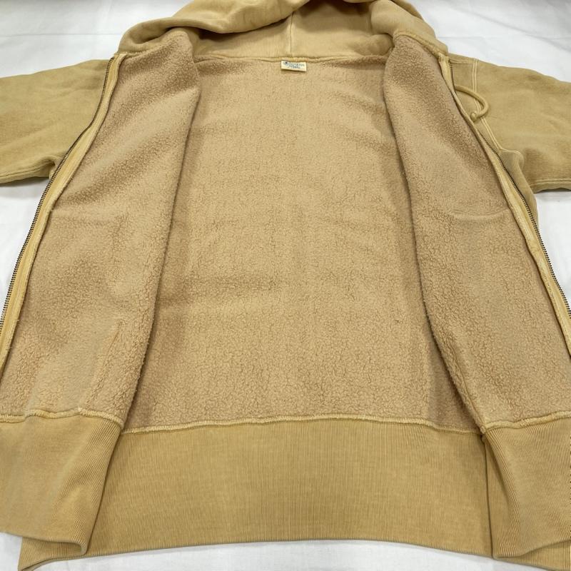チャンピオン Champion パーカー 長袖 REVERSEWEAVE リバースウィーブ ジップアップ パーカー プルオーバー フーディー C8-W139 YLW タグ付き XL ワンポイント X ロゴ、文字 X 刺繍 黄 / イエロー / yellow メンズ USED 古着 中古 50145021