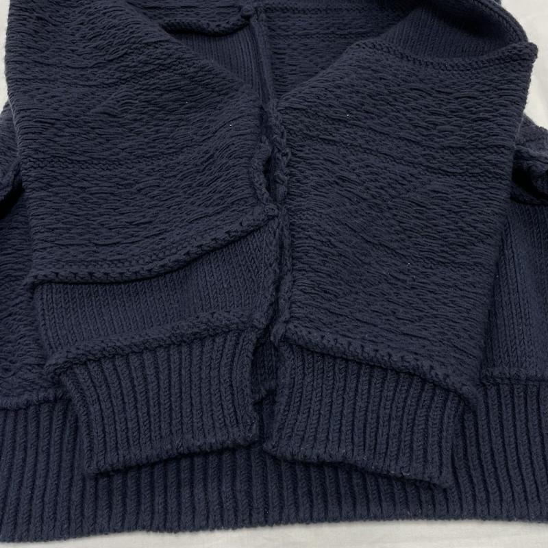 ネーム Name. ニット、セーター 長袖 RATSHWORK KNIT ノルディック パッチワーク ケーブル ニット セーター 1 無地 紺 / ネイビー / navy メンズ USED 古着 中古 50145047