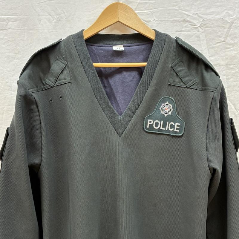 古着 USED ジャケット、上着 ジャンパー、ブルゾン 北アイルランド警察 プルオーバー Vネック ジャケット POLICE 42 ロゴ、文字 X ワンポイント メンズ USED 古着 中古 50145059