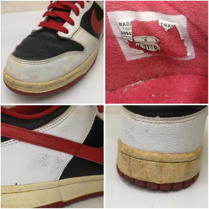 ナイキ NIKE スニーカー スニーカー DUNK LOW BLACK VARSITY RED/WHITE 06年 309431-061 27.0cm 黒 / ブラック / black X 白 / ホワイト / white X 赤 / レッド / red メンズ USED 古着 中古 50145106