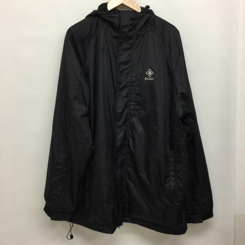 ステューシー STUSSY ジャケット、上着 ジャンパー、ブルゾン STUSSY　ナイロンジャケット　ヴィンテージ ロゴ、文字 黒 / ブラック / black メンズ USED 古着 中古 50145109