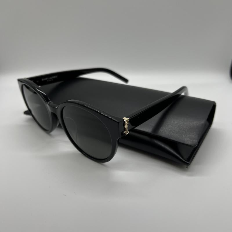 サンローランパリ SAINT LAURENT PARIS めがね・サングラス サングラス SL M31/F ロゴ ラウンドシェイプ サングラス - 黒 / ブラック / black メンズ USED 古着 中古 50145114