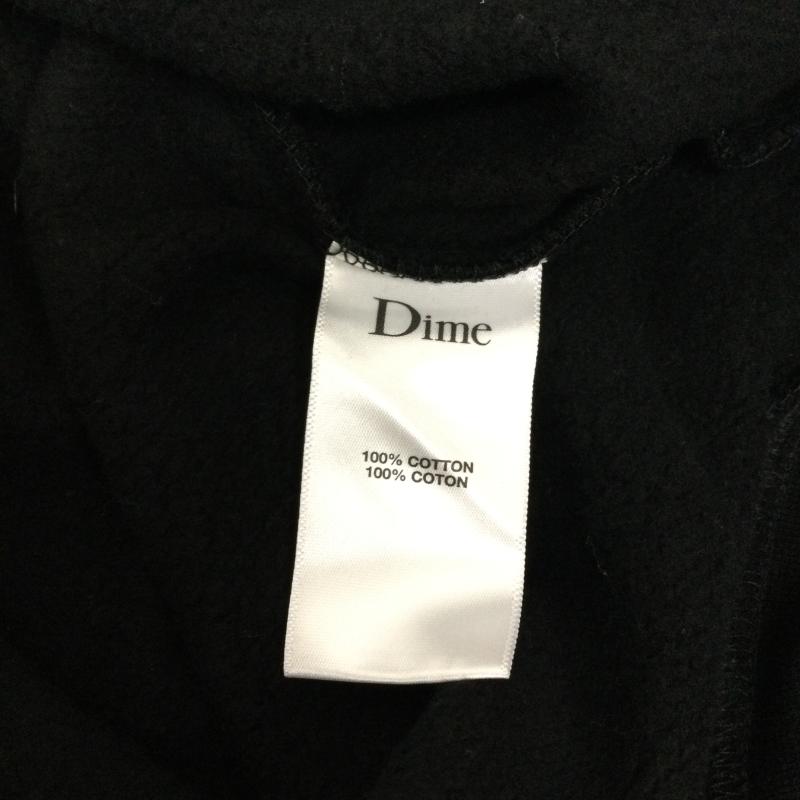 Dime Dime パーカー 長袖 Dime　ダイム　VILLE HOODIE　プルオーバーパーカー L ロゴ、文字 黒 / ブラック / black メンズ USED 古着 中古 50145117