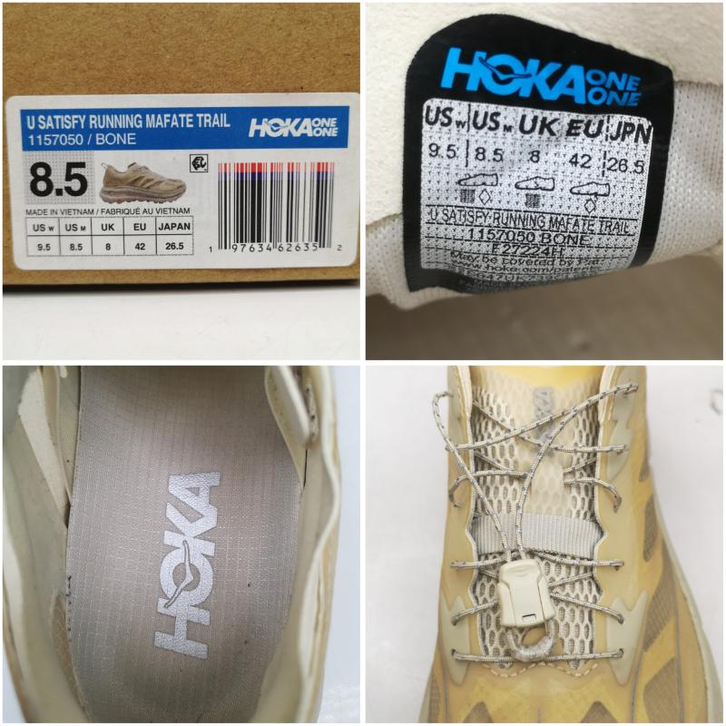 ホカ オネオネ HOKA ONEONE スニーカー スニーカー U SATISFY RUNNING MAFATE TRAIL BONE 1157050 26.5cm メンズ USED 古着 中古 50145155