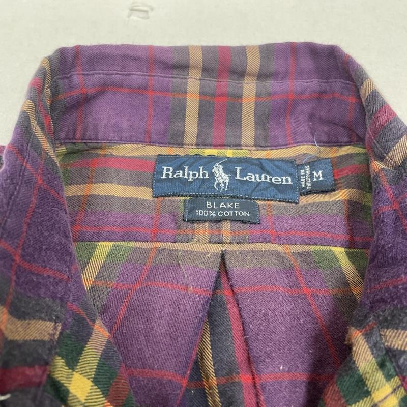 ラルフローレン RALPHLAUREN シャツ、ブラウス 長袖 90s BLAKE 長袖 シャツ チェック柄 ボタンダウン M チェック マルチカラー / マルチカラー / multicolor メンズ USED 古着 中古 50145165