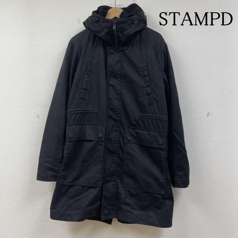 スタンプド STAMPD コート コート一般 ARCTIC PARKA パッカリング モッズコート ライナー付き S 無地 黒 / ブラック / black メンズ USED 古着 中古 50145167
