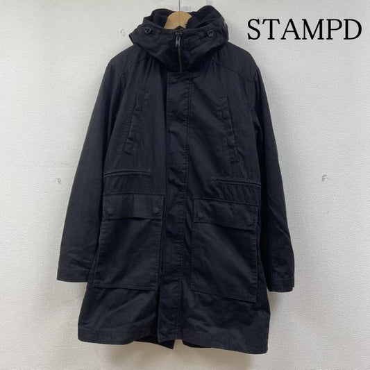 スタンプド STAMPD コート コート一般 ARCTIC PARKA パッカリング モッズコート ライナー付き S 無地 黒 / ブラック / black メンズ USED 古着 中古 50145167