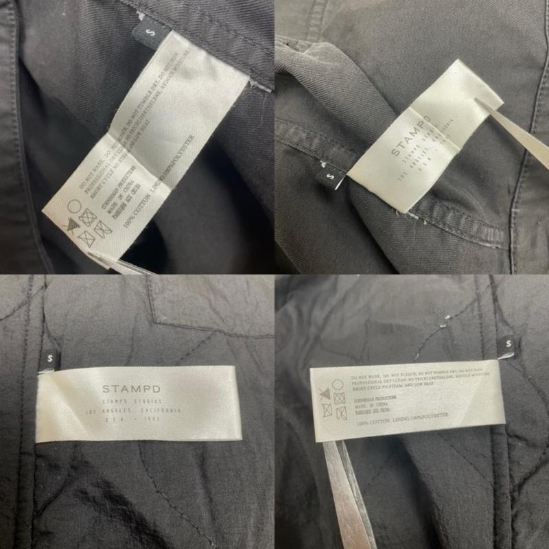 スタンプド STAMPD コート コート一般 ARCTIC PARKA パッカリング モッズコート ライナー付き S 無地 黒 / ブラック / black メンズ USED 古着 中古 50145167