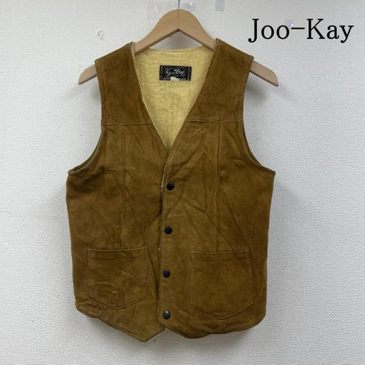 古着 USED ベスト ベスト 70s Joo-Kay ムートン ベスト ジレ 前開き スナップボタン スウェード 本革 サイズ18 - 無地 キャメル / キャメル / メンズ USED 古着 中古 50145168