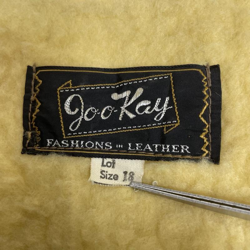古着 USED ベスト ベスト 70s Joo-Kay ムートン ベスト ジレ 前開き スナップボタン スウェード 本革 サイズ18 - 無地 キャメル / キャメル / メンズ USED 古着 中古 50145168