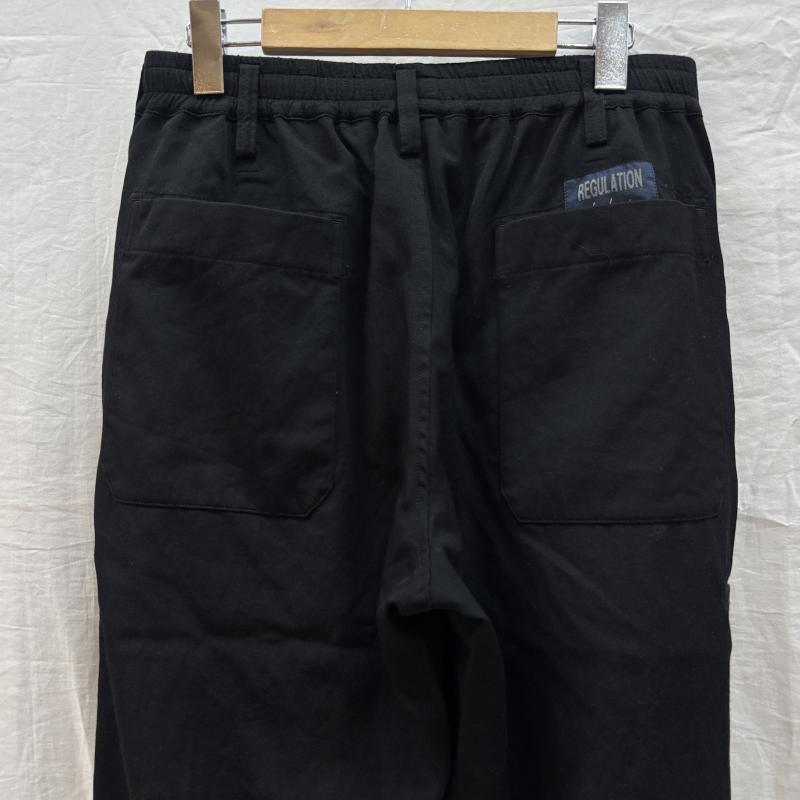 ヨウジヤマモト Yohji Yamamoto ボトムス ボトムス GABARDINE STRING PANTS ウール ギャバジン ウエストストリング パンツ 黒 ブラック HJ-P02-140 2 黒 / ブラック / black メンズ USED 古着 中古 50145195