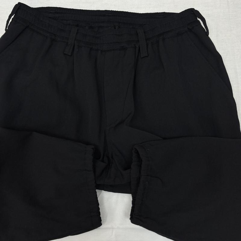 ヨウジヤマモト Yohji Yamamoto ボトムス ボトムス GABARDINE STRING PANTS ウール ギャバジン ウエストストリング パンツ 黒 ブラック HJ-P02-140 2 黒 / ブラック / black メンズ USED 古着 中古 50145195