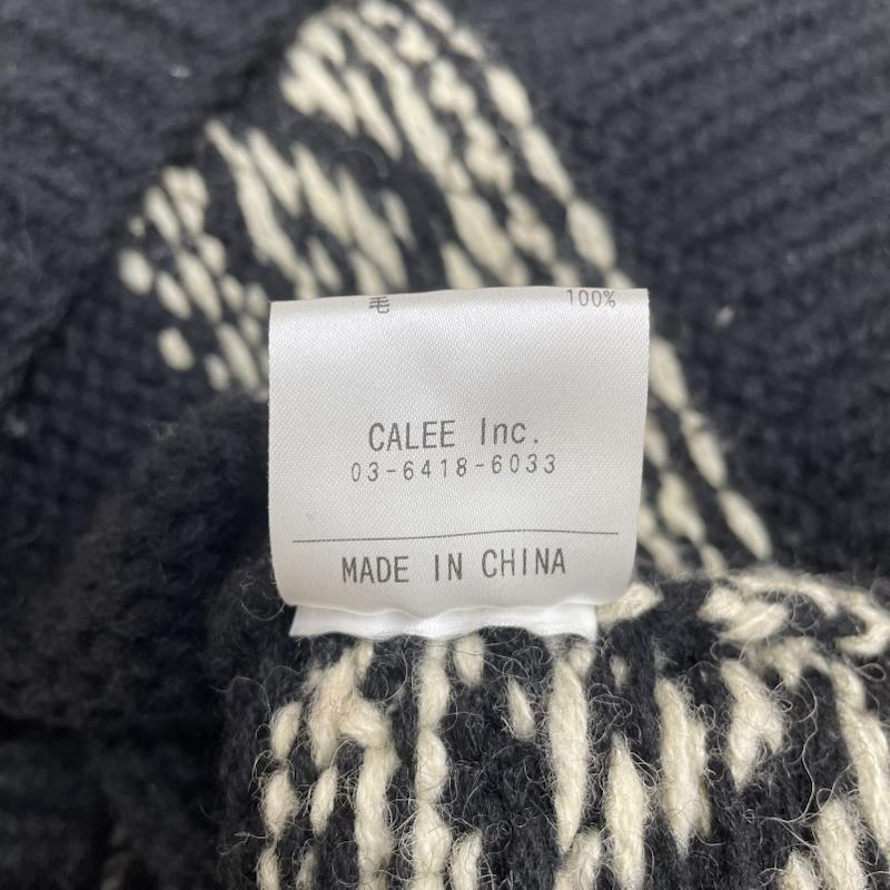 キャリー CALEE ニット、セーター 長袖 モックネック 長袖 ニット セーター ウール ノルディック柄 CL-15ST049 M ノルディック柄 マルチカラー / マルチカラー / multicolor X 黒 / ブラック / black メンズ USED 古着 中古 50145206