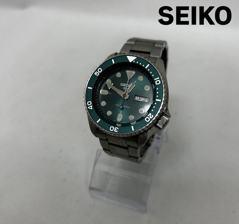 セイコー SEIKO 腕時計 アナログ（自動巻き） Seiko 5 Sports クォーツ腕時計 アナログ ステンレス GRN SLV 4R36-07G 銀 / シルバー / silver color メンズ USED 古着 中古 50145220
