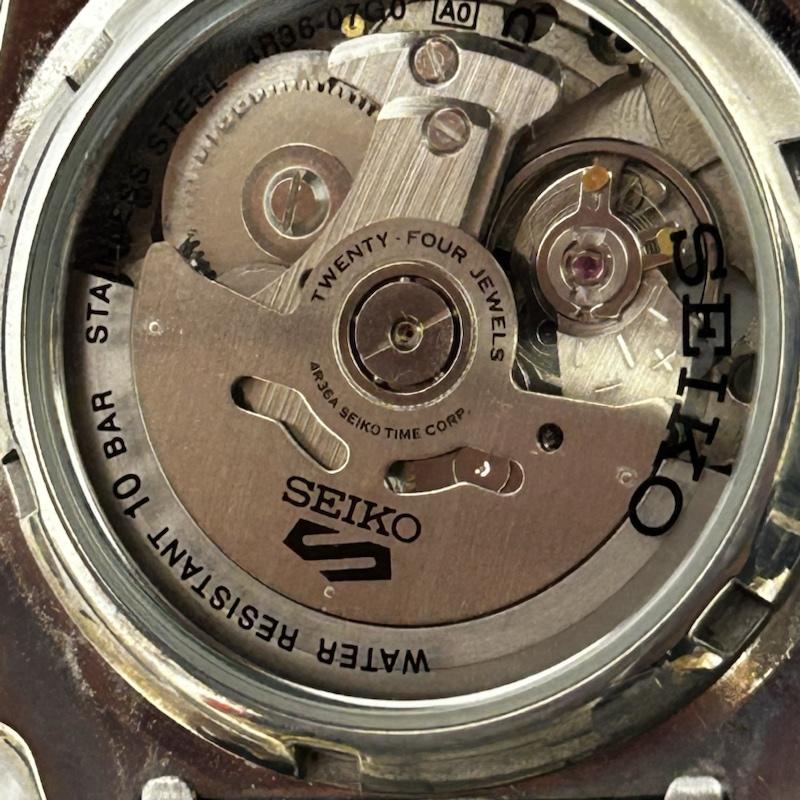 セイコー SEIKO 腕時計 アナログ（自動巻き） Seiko 5 Sports クォーツ腕時計 アナログ ステンレス GRN SLV 4R36-07G 銀 / シルバー / silver color メンズ USED 古着 中古 50145220