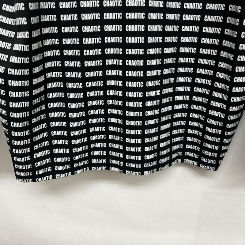 エックスガール X-girl シャツ、ブラウス 長袖 長袖シャツ 総柄 文字 CHAOTIC M ロゴ、文字 黒 / ブラック / black X 白 / ホワイト / white レディース USED 古着 中古 50145221