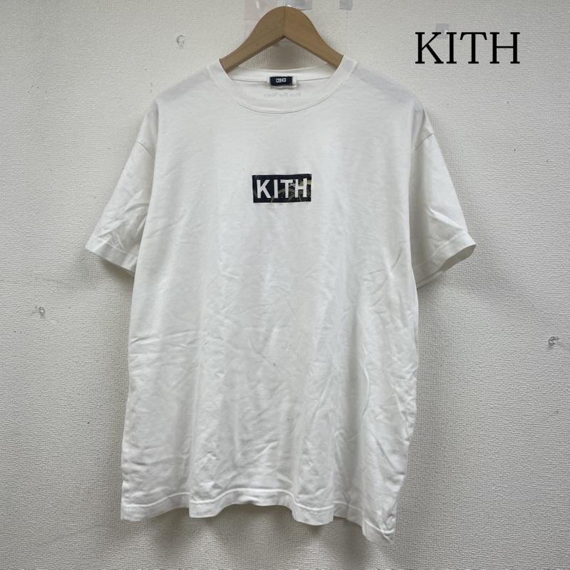 キス KITH Tシャツ 半袖 24SS 24-071-060-0078-1-0 Pray for Noto Tee ボックスロゴ プリント 半袖 Tシャツ XL ロゴ、文字 X プリント 白 / ホワイト / white メンズ USED 古着 中古 50145222