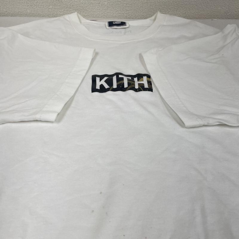 キス KITH Tシャツ 半袖 24SS 24-071-060-0078-1-0 Pray for Noto Tee ボックスロゴ プリント 半袖 Tシャツ XL ロゴ、文字 X プリント 白 / ホワイト / white メンズ USED 古着 中古 50145222