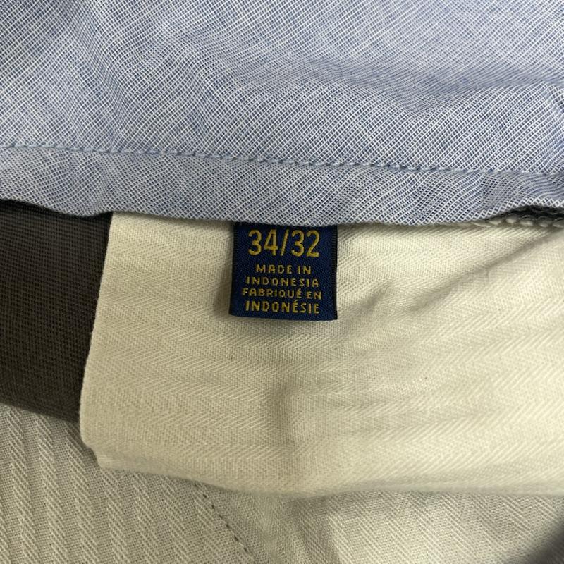 ポロラルフローレン POLO RALPH LAUREN パンツ チノパン チノパン ストレッチチノ パンツ ロゴ 刺繍 ジップフライ ノータック ストレート 34インチ ロゴ、文字 X 刺繍 チャコールグレー / チャコールグレー / メンズ USED 古着 中古 50145230